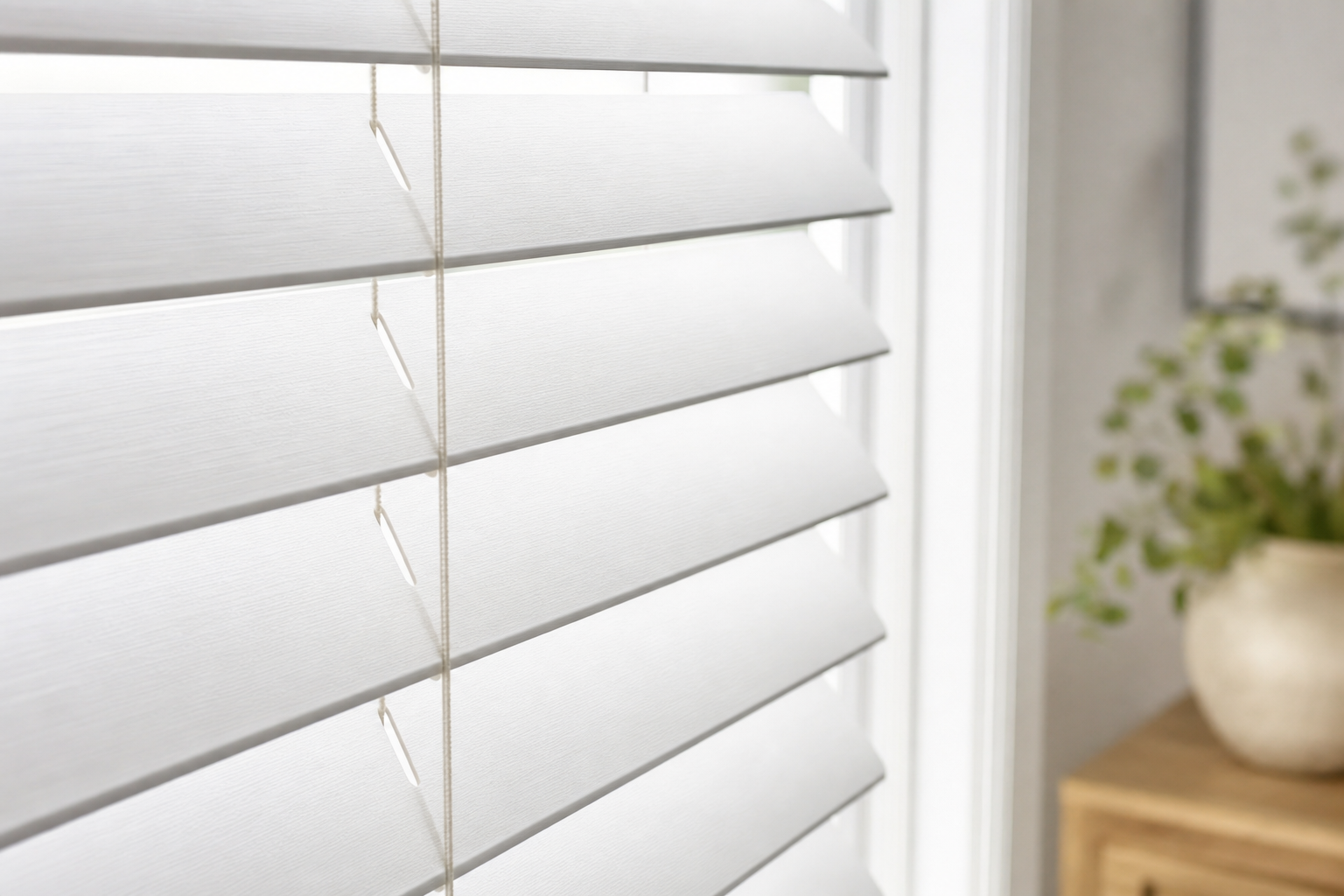 Faux-wood blinds